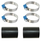 21327A (2) Air Cleaner Hoses with (4) Hose Clamps Fits Massey Harris MH COLT