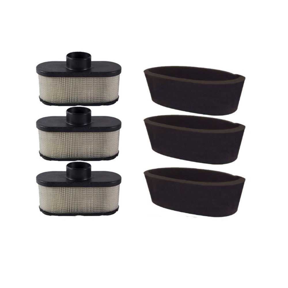 Qty 3: Air Filter & Pre Filter Kit Fits Snapper Replaces 11013-0726
