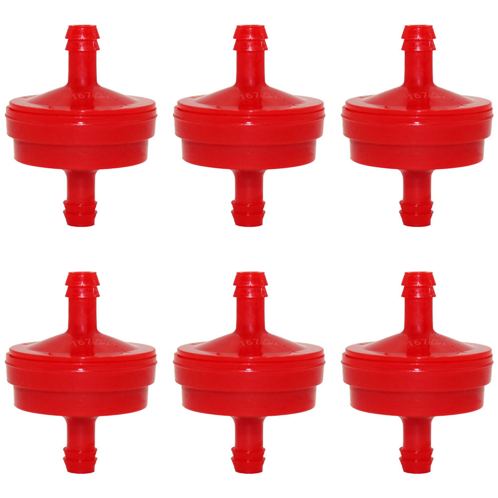 Qty 6: Inline Fuel Filters  Fits John Deere Replaces AM107314