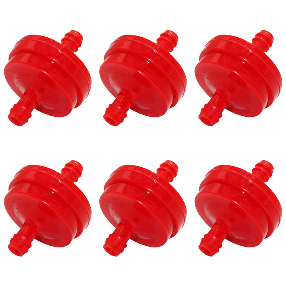 Qty 6: Inline Fuel Filters  Fits Briggs & Stratton Replaces 1501729MA