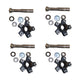 4 Trailer Axle Hub Spindle Kits 5 on 4.5" 1" Round 2000 lb 008-259-05