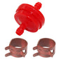 1 Fuel Filter and 2 Hose Clamps  Fits Briggs & Stratton Replaces 1501729MA