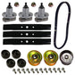 48" Deck Rebuild Kit Mulcher Blades w/ Wheels Fits AYP