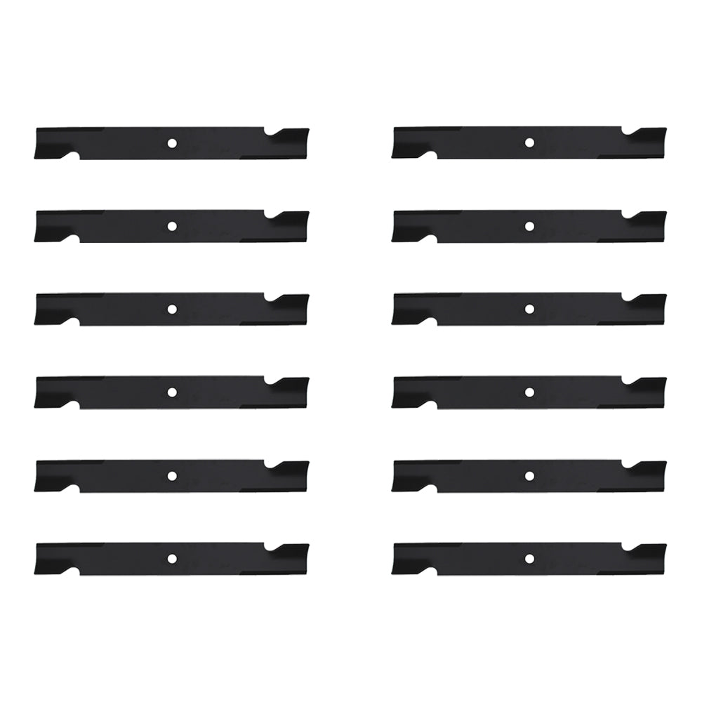 105-7718 Qty 12: Notched High-Lift Mower Blade
 Fits Toro