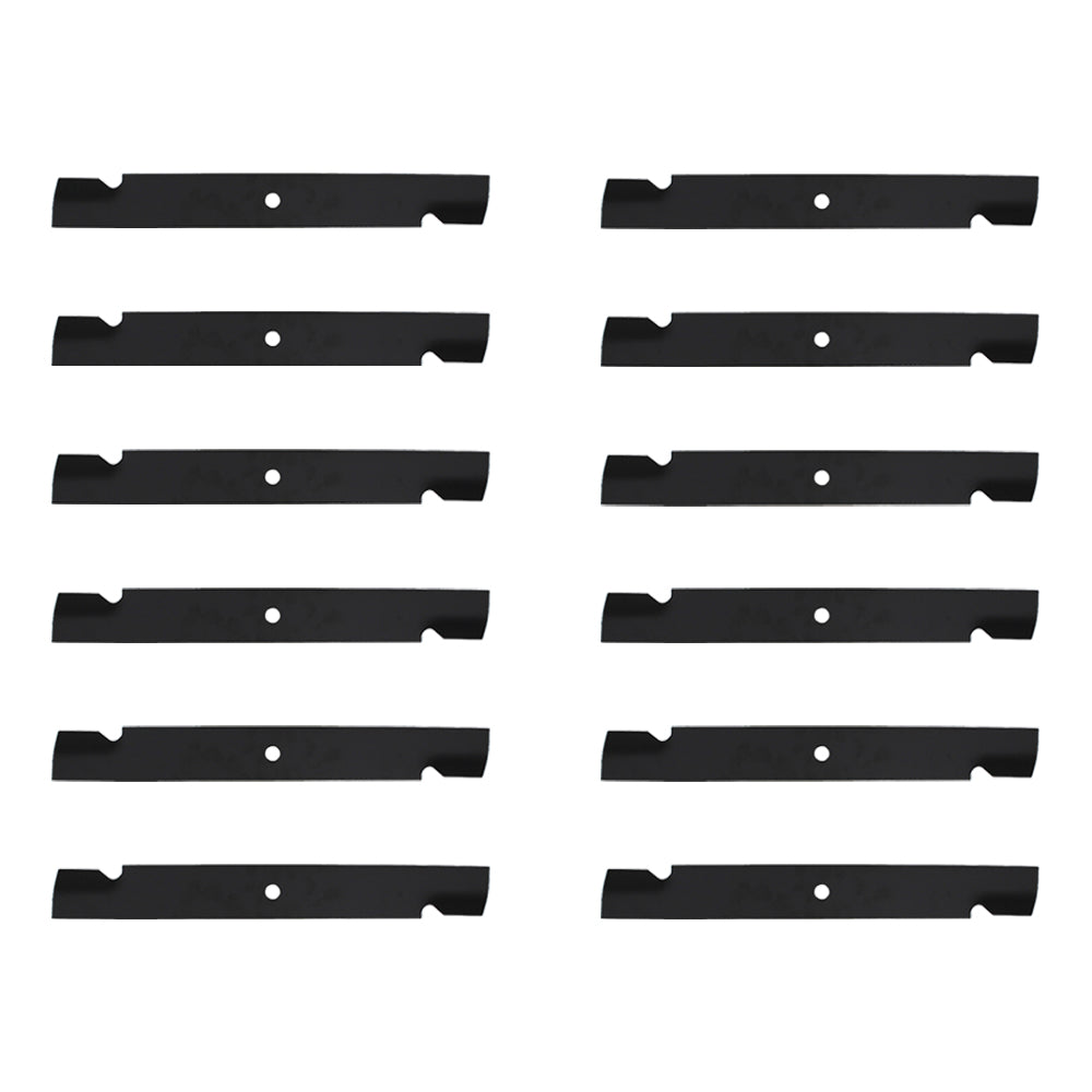 Qty 12: Notched High-Lift Mower Blade
 Fits Toro Replaces 105-7718