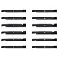 105-7718 Qty 12: Notched High-Lift Mower Blade
 Fits Toro