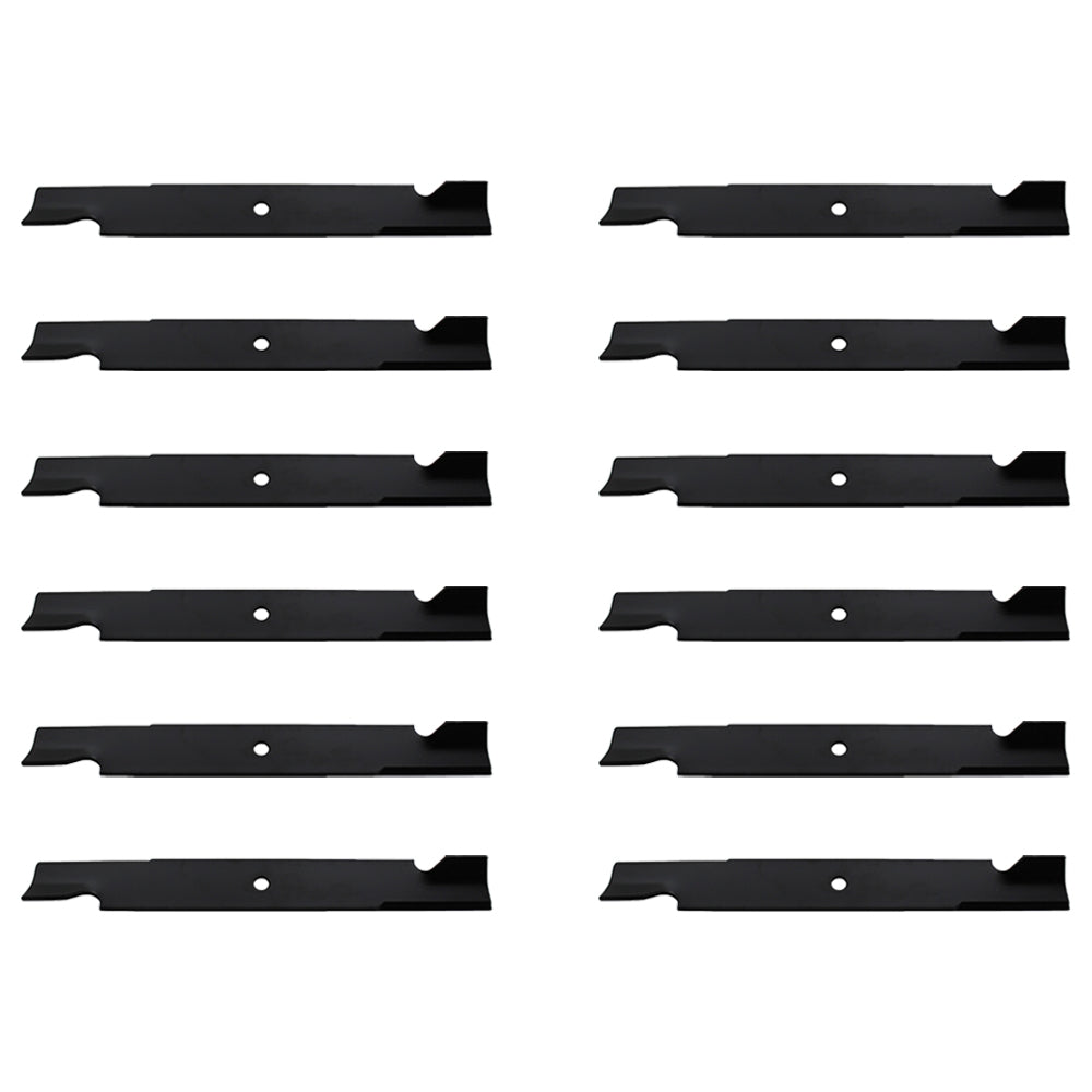 794685 Qty 12: Notched High-Lift Mower Blade
 Fits Hustler