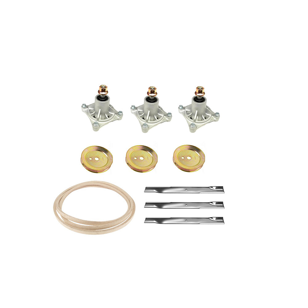 Deck Rebuild Fits Hustler 604214 Spindle 603988 Pulley 795526 Blade 791988 Belt