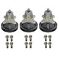 Qty 3: Spindle w/Pulley and Bolts
 Fits Cub Cadet Replaces 618-0624