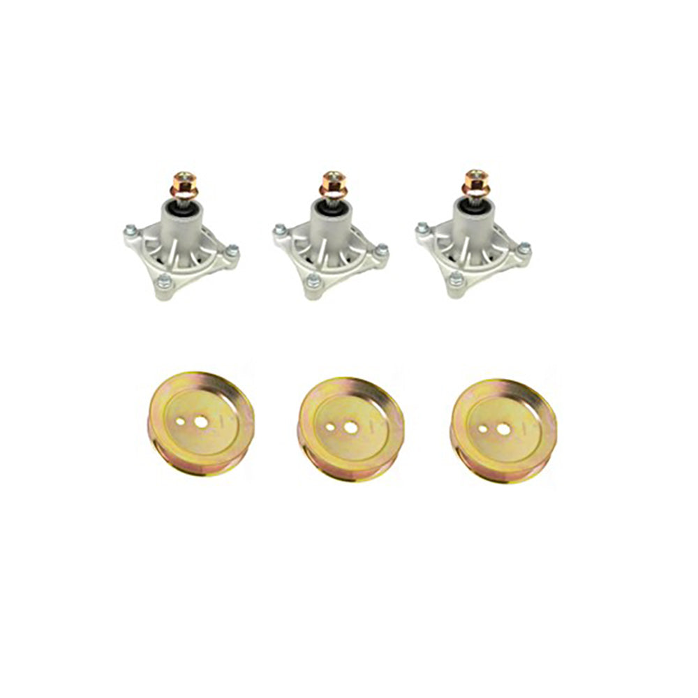 603988 Spindles w/ Pulleys Kit Fits Hustler 931741 931881 931899 931998US