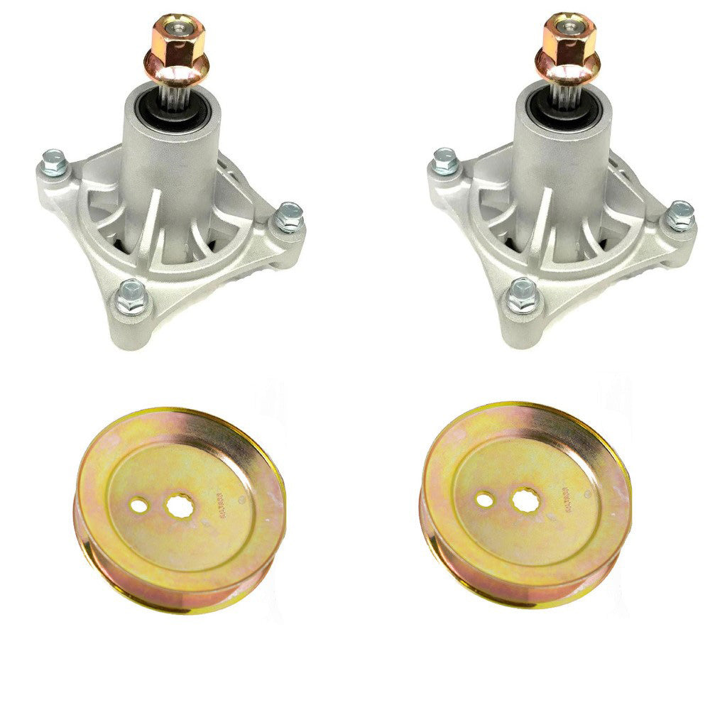 603988 Spindles w/Pulleys Fits Hustler 931741 931881 931899 931998US 932004US