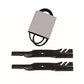 Belt with 2 Blades Kit Fits Exmark Replaces 120-3335