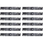 112111-02 Qty 12: Toothed Mower Blades Fits Bobcat Lawn Mowers