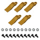 132-4720 Qty 5: Skid Steer Unitooth	w/ Hardware
 Fits Caterpillar 216 216B