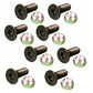 159-2953 8T-4778 Set of Eight (8) New Screws w/ Nuts Fits Caterpillar Skid Steer