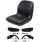 102707301CC Black High Back Seat With Flip Up Arm Rests

 Fits Kubota