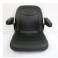 Black Seat w/Flip Up Armrests & Seat Rails Fits John Deere Replaces AM107759