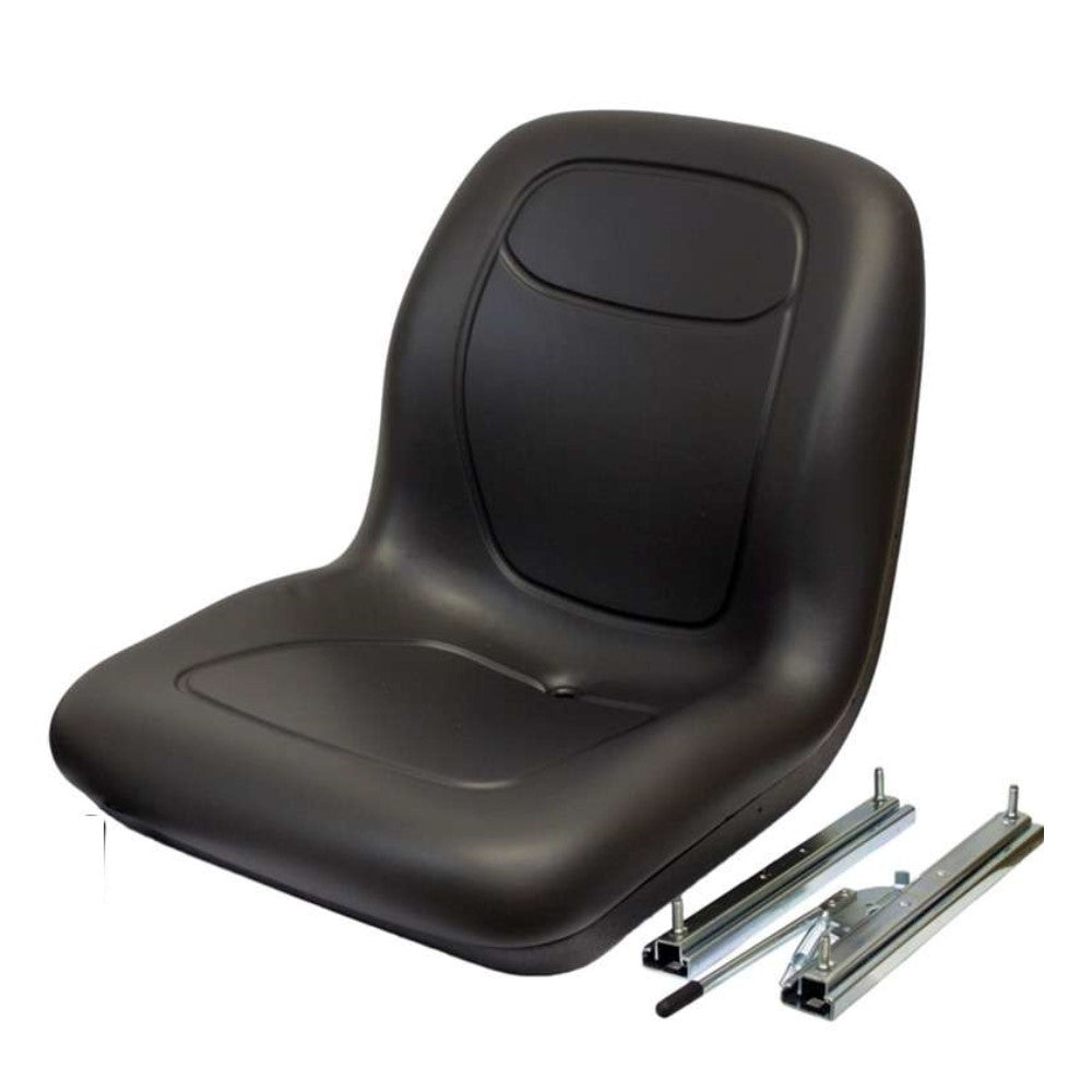 102707301CC Uni Pro Black Bucket Seat w/ Pair of Slide Rails  Fits Bobcat 2200