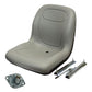 Grey Vinyl Seat with Slide Rails & Presence Switch Fits Universal Products
