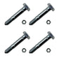 Qty 4: Shear Pin with Nut, 1-9/16" x 1/4"
 Fits John Deere Replaces A122156