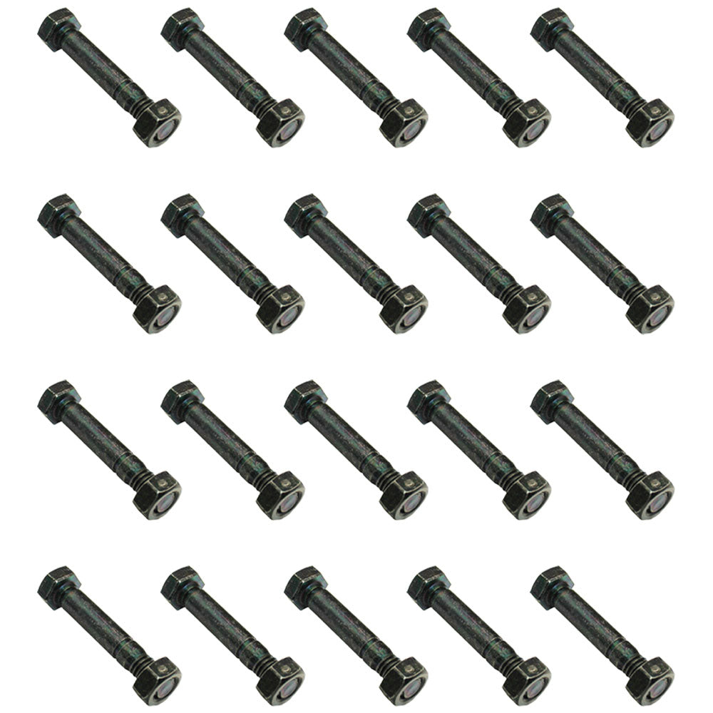 AM122156 QTY 20: 2" x 5/16" Shear Pin with Nut
 Fits John Deere 1032D 1128DDE