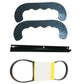 Snow Thrower Scraper Bar, Poly Paddles, & Belt
 Fits Toro Replaces 55-8760