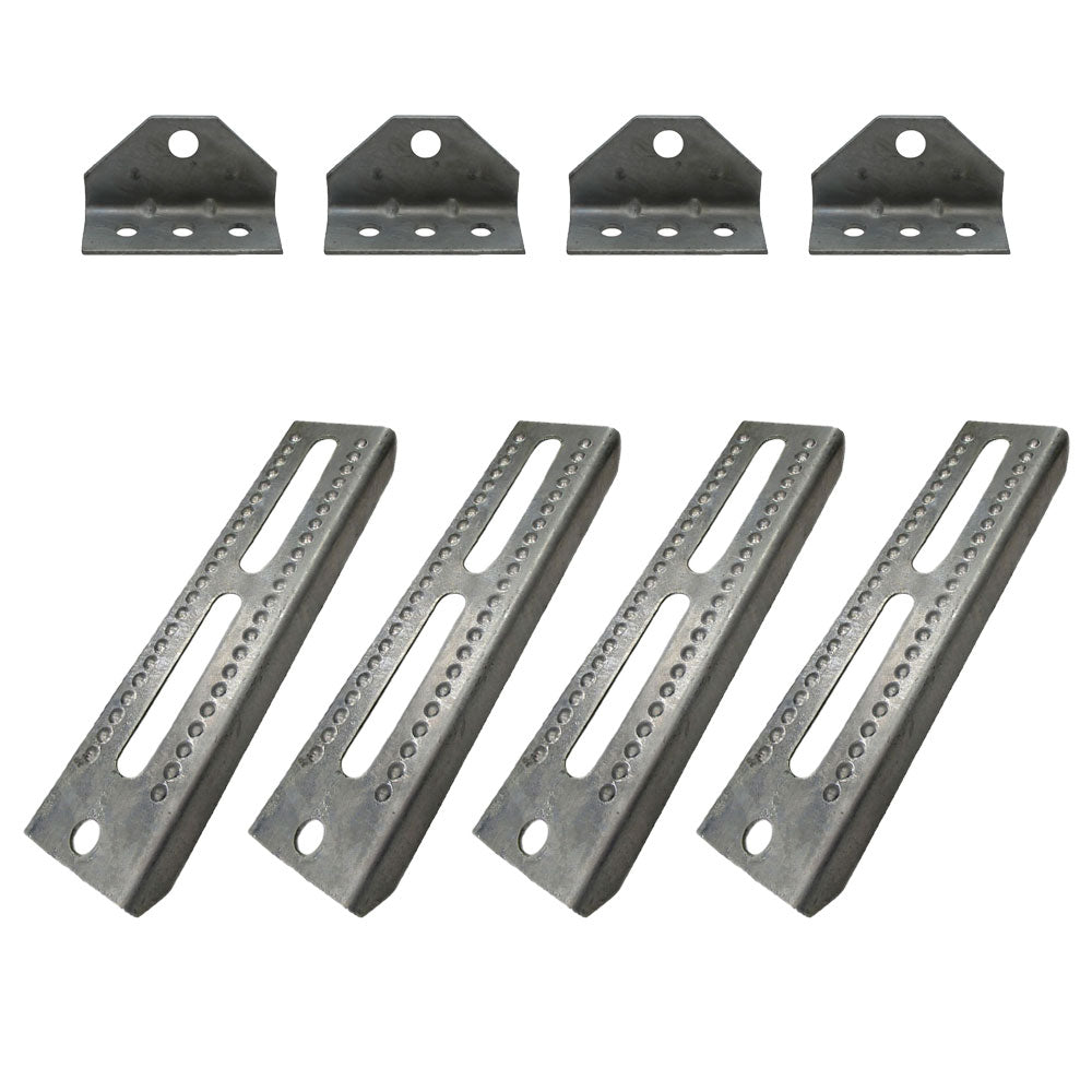 Qty 4: 10" Bunk Board Bracket Kit

 Fits Universal Products Replaces 4-10