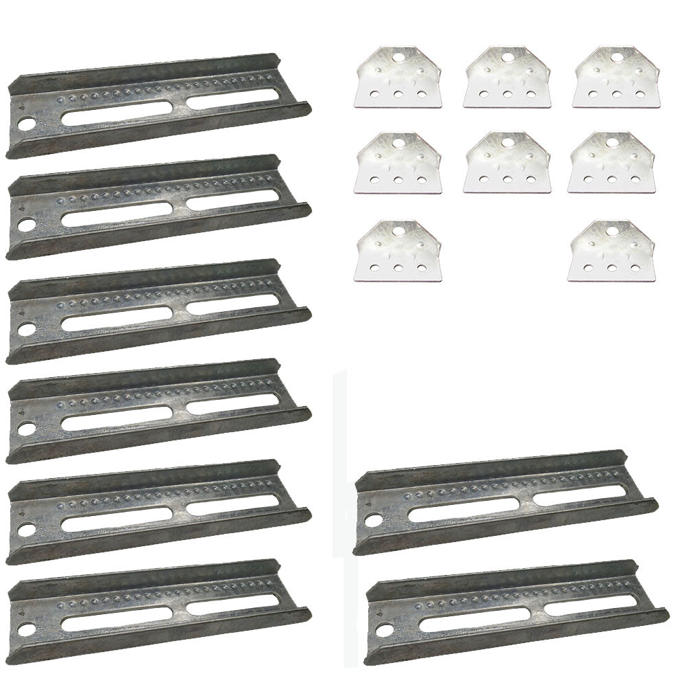 Qty 8: 10" Bunk Board Bracket Kit   Fits Universal Products Replaces 4-10