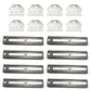 Qty 8: 12" Bunk Board Bracket Kit      Fits Universal Products