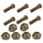 195489M1 Qty 6: Front Wheel Stud & Nuts Fits Massey Ferguson 1080 1085 135 150