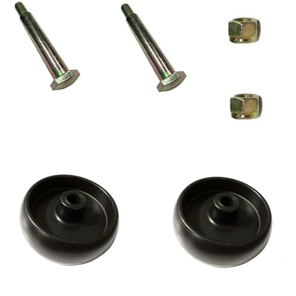 Two (2) New Deck Wheels Fits John Deere Z355R Z375R Z425 Z435 w/ Bolts & Nut