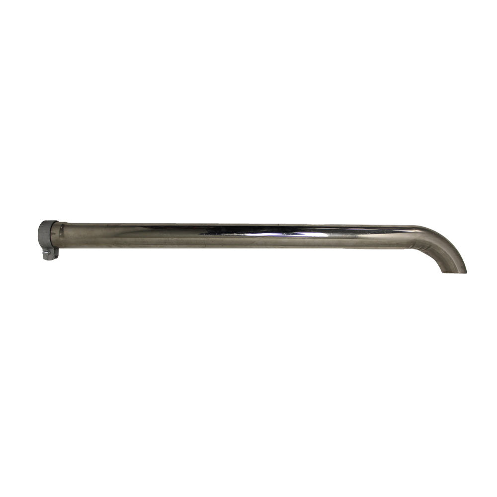 L102236-Silver Exhaust Stack - Steel Finish Fits John Deere