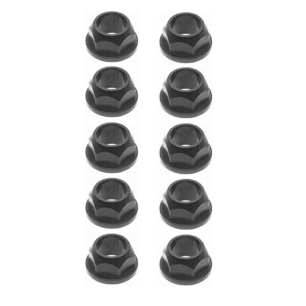 741-0225 Qty 10: (Plastic) Hex Kingpin Flanged Bushing
 Fits Cub Cadet