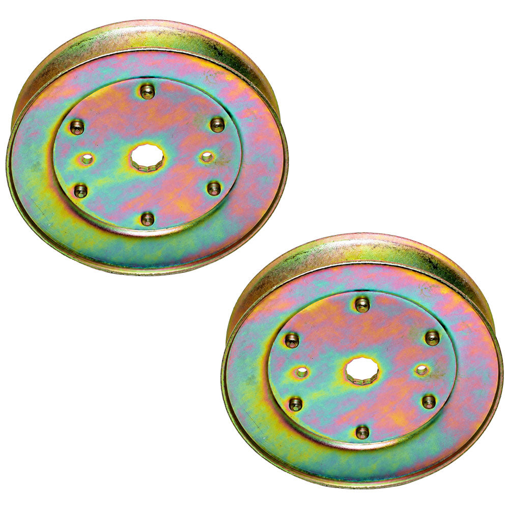 Qty 2: Drive Pulleys Fits AYP Replaces 129861