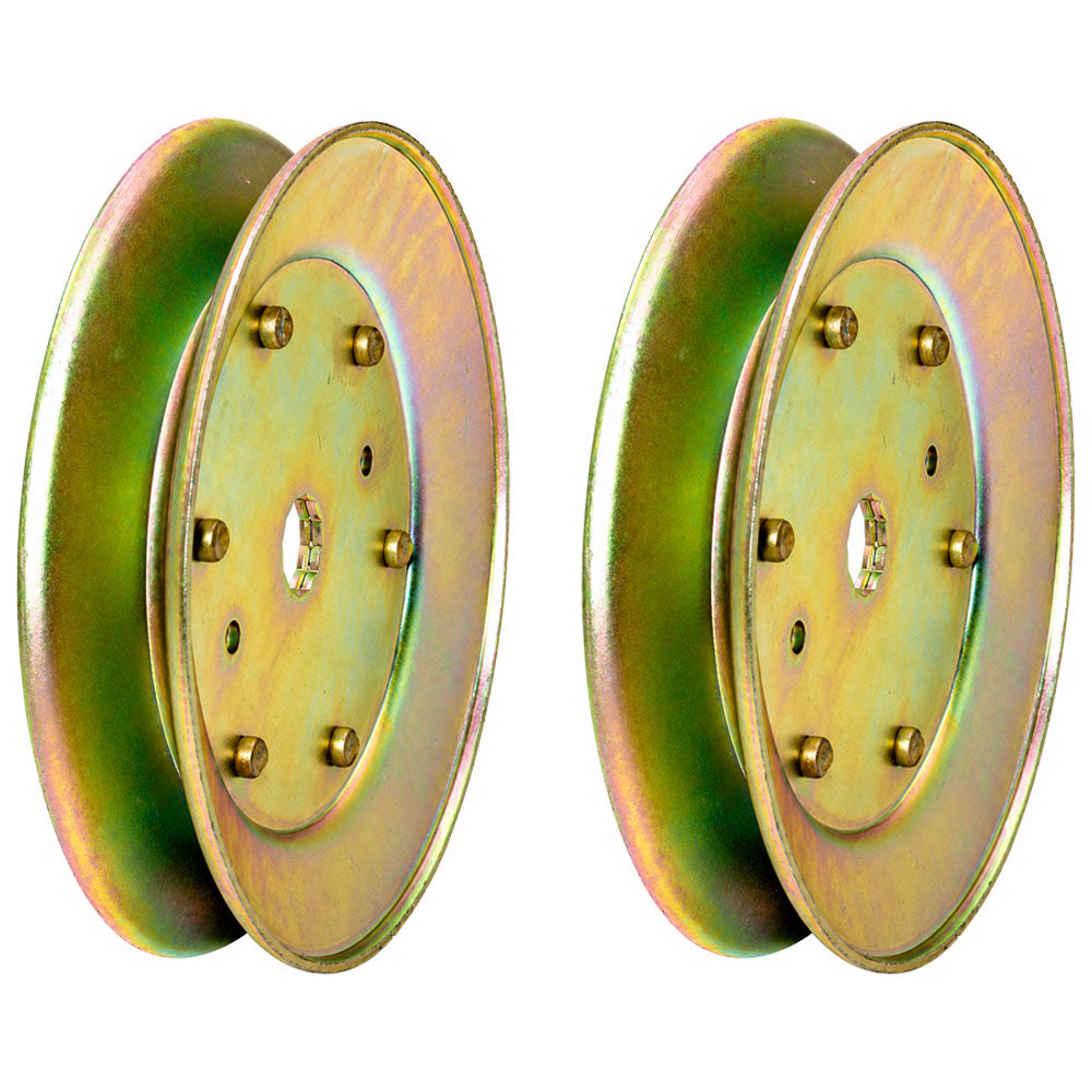 Qty 2: Drive Pulleys Fits AYP Replaces 129861