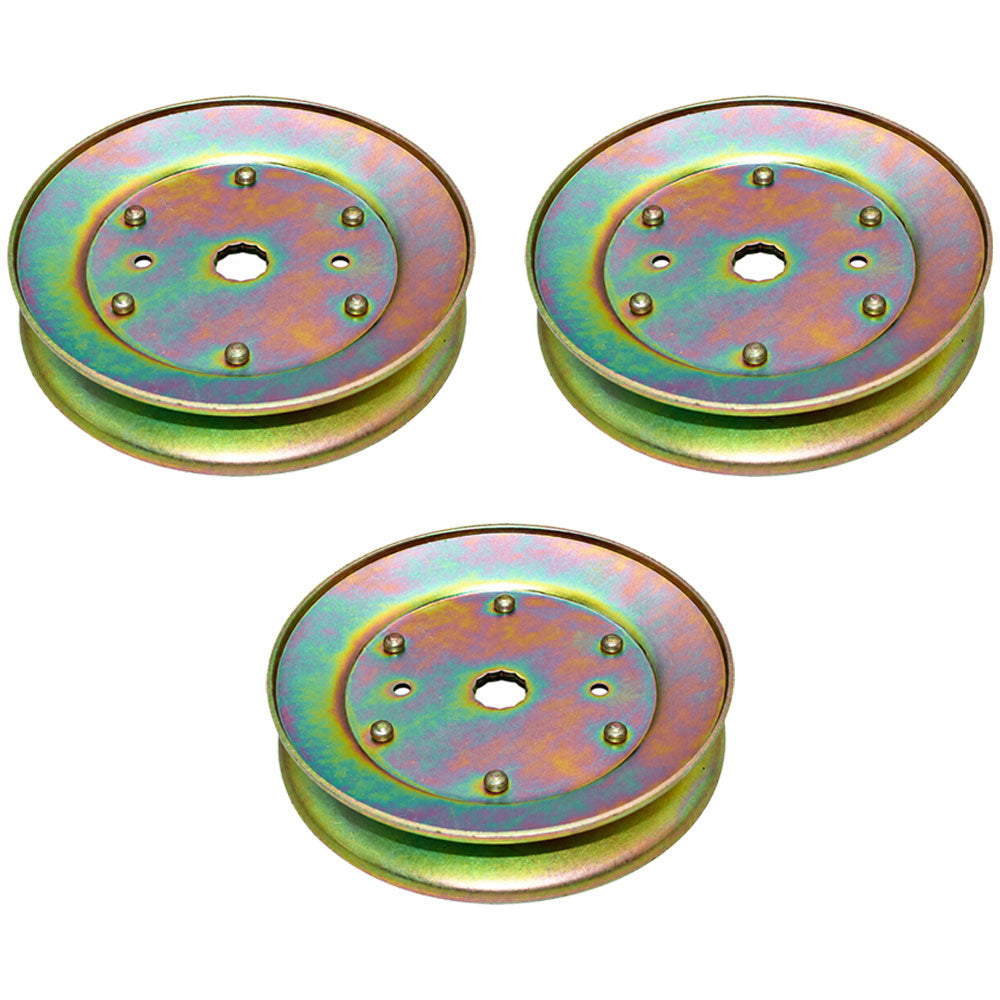 Qty 3: Drive Pulleys Fits AYP Replaces 129861