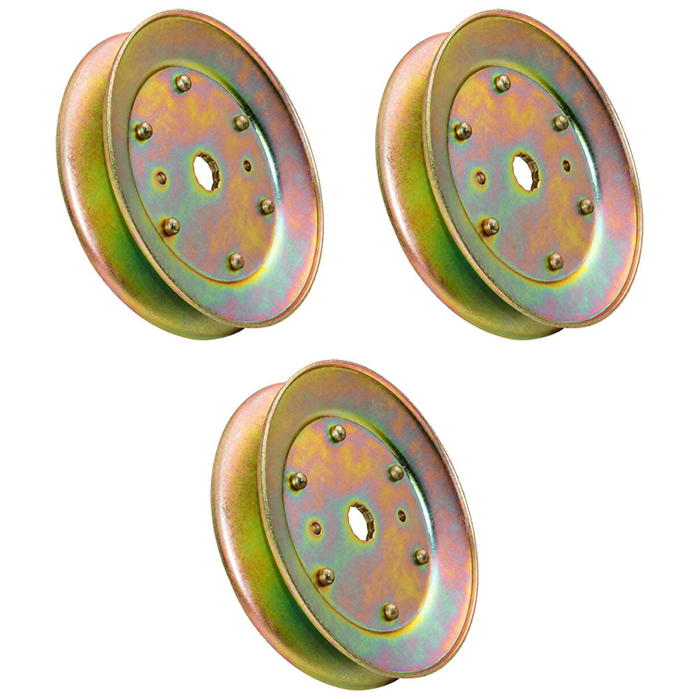 Qty 3: Drive Pulleys Fits AYP Replaces 129861