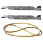 Fits Sears 46 Lawn Tractor Mower Deck Blade And Belt Combo 405830 40514