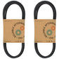 Qty. 2: Drive Belts Fits Husqvarna Replaces 130801