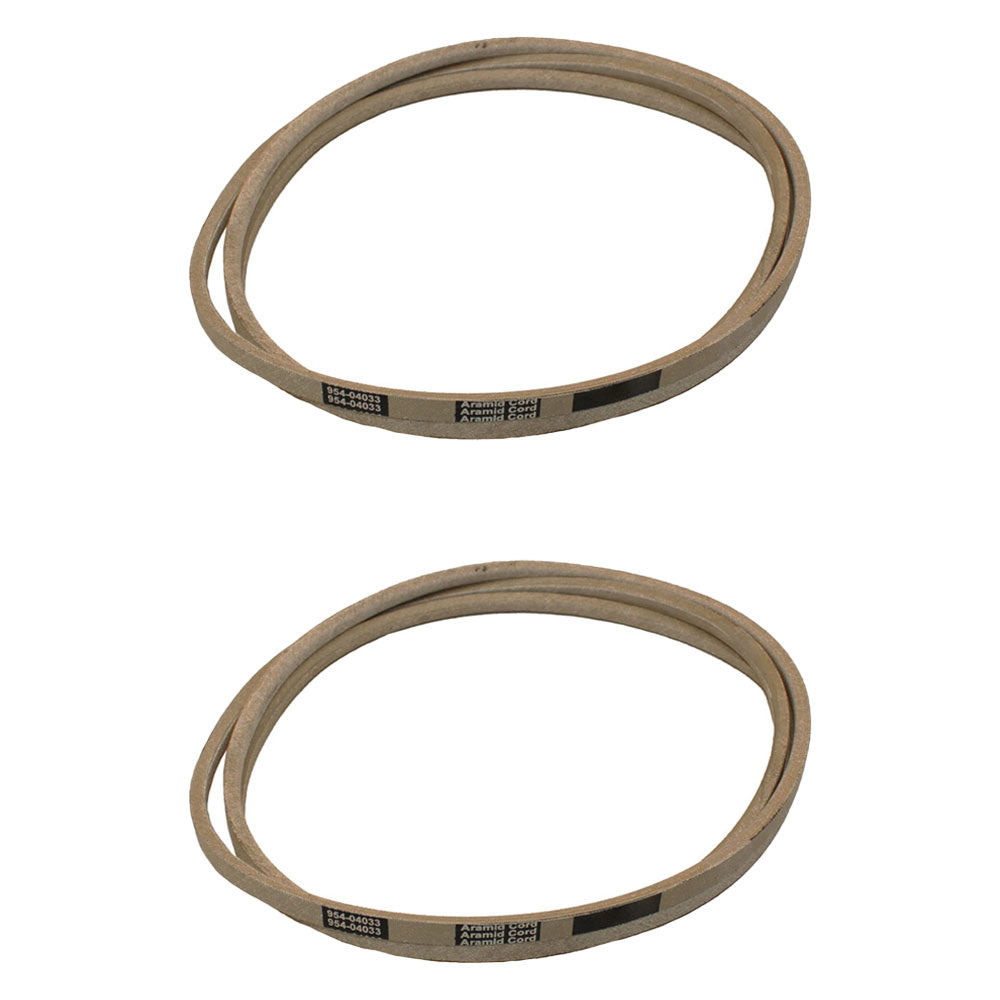 754-04033 Qty 2: Deck Drive Belt Fits MTD