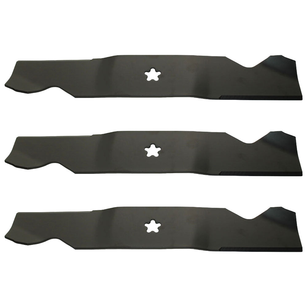 Set of 3 18-1/2" x 5 Point Star AYP STD Lift Fits Husqvarna 532187254 532187256