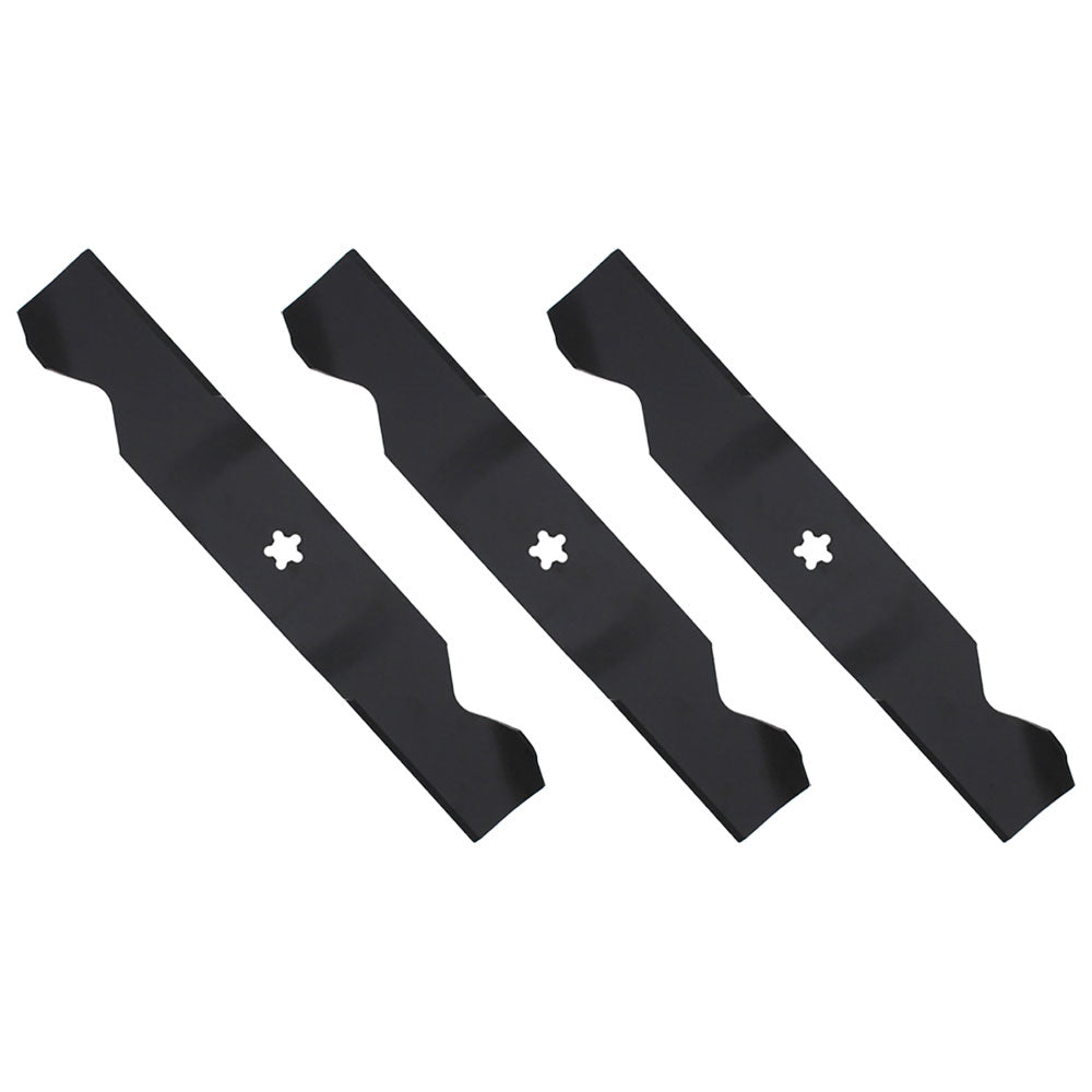 Set of 3 18-1/2" x 5 Point Star AYP STD Lift Fits Husqvarna 532187254 532187256