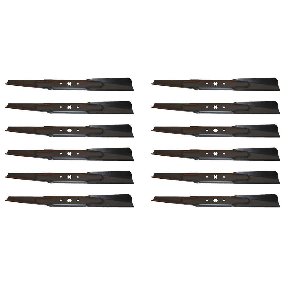 742-04244 Qty 12: Standard Mower Blades Fits Cub Cadet