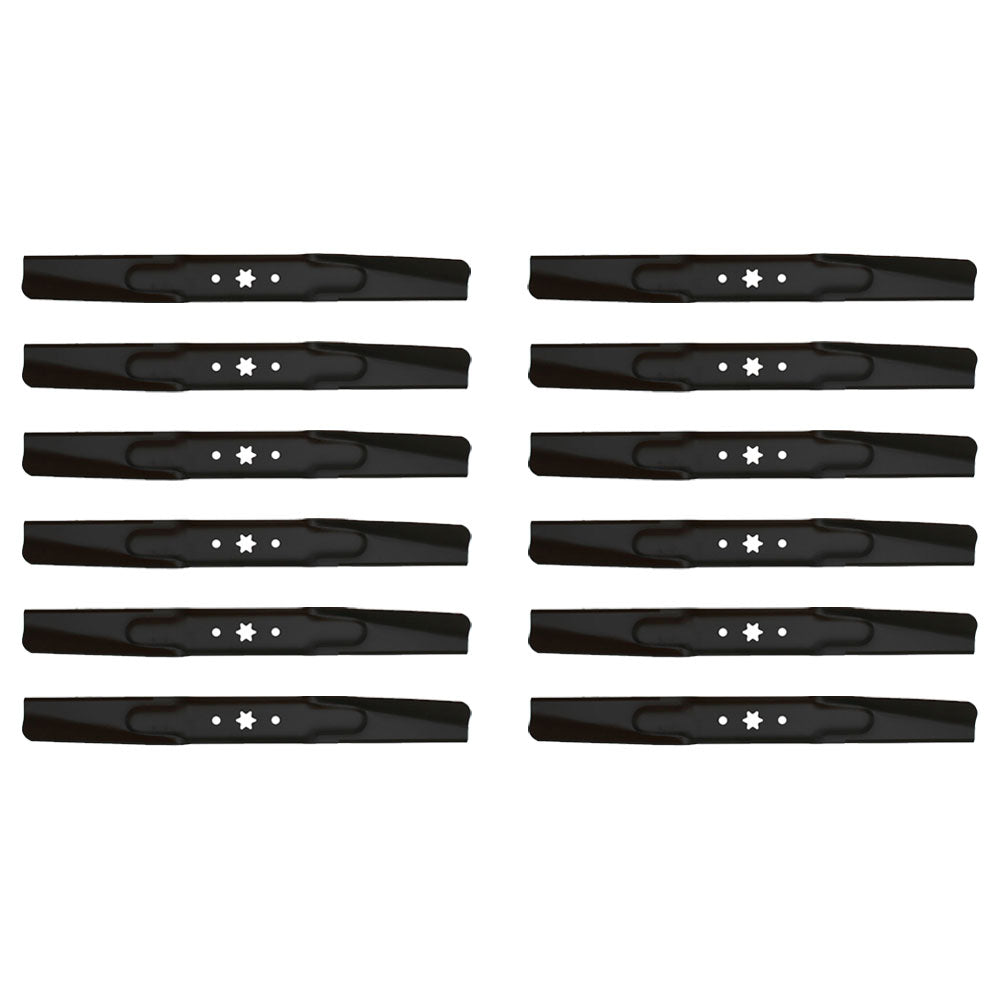 742-04244 Qty 12: Standard Mower Blades Fits Cub Cadet