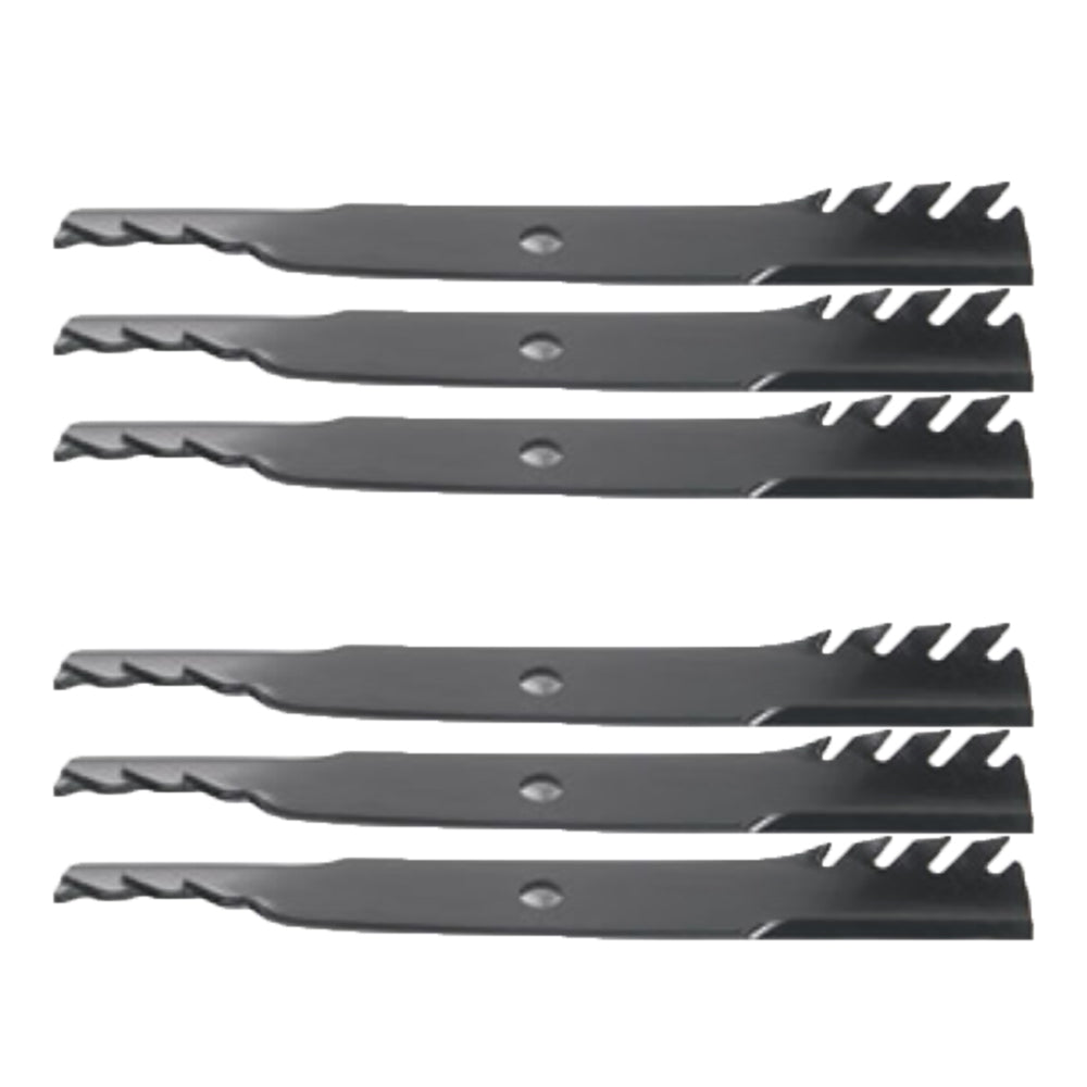 302-622 Qty 6: Toothed Mulching Blade Fits John Deere 1 F915 160 180 1842GV