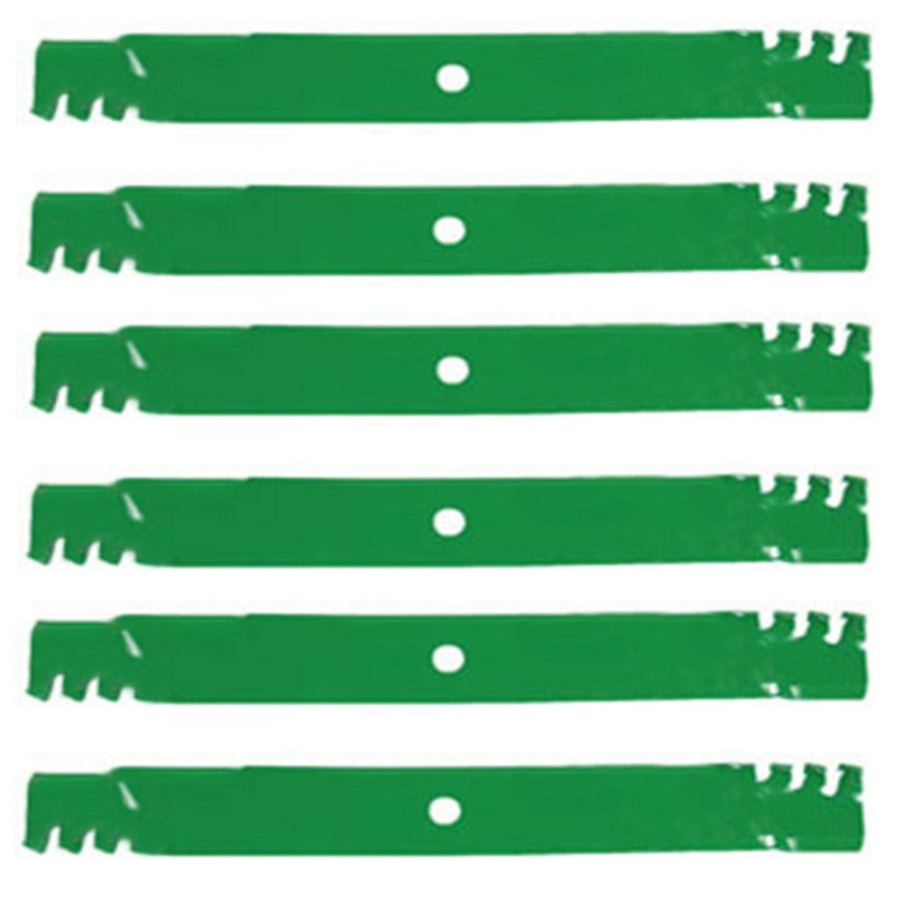 6 Pack Blades Fits John Deere AM102401 AM38314 M141786 M80783