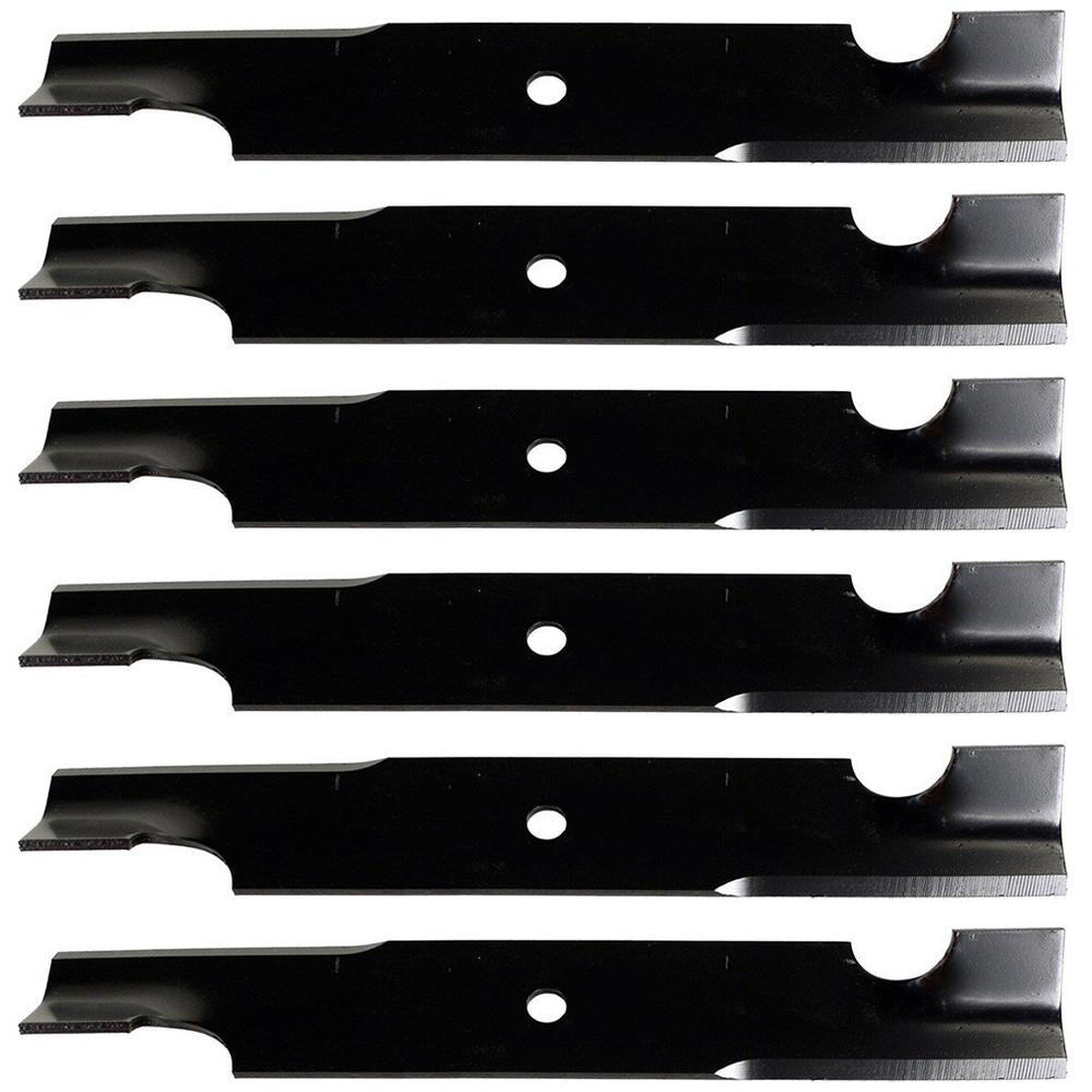 00878100 Qty 6: Notched Mower Blade Fits Gravely