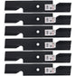 Qty 6: Notched Mower Blade Fits Toro Replaces 107-3196-03