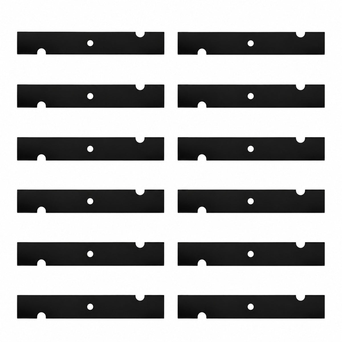 038-5350-00 Qty 12: Notched Mower Blade Fits Bad Boy