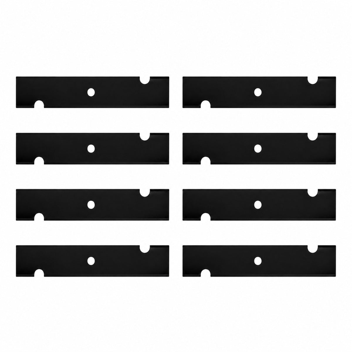48110-NOTCHED Qty 8: Notched Mower Blade
 Fits Scag